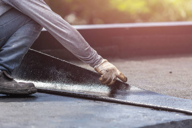 Professional Exterior Waterproofing technician working in Worthington, OH